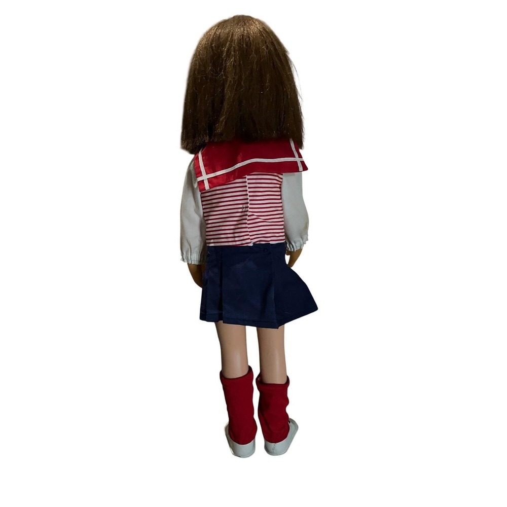 Vintage 1960s Mattel Charmin Chatty‎ Cathy Doll Americana Outfit Brown Hair 20in - Picture 7 of 10